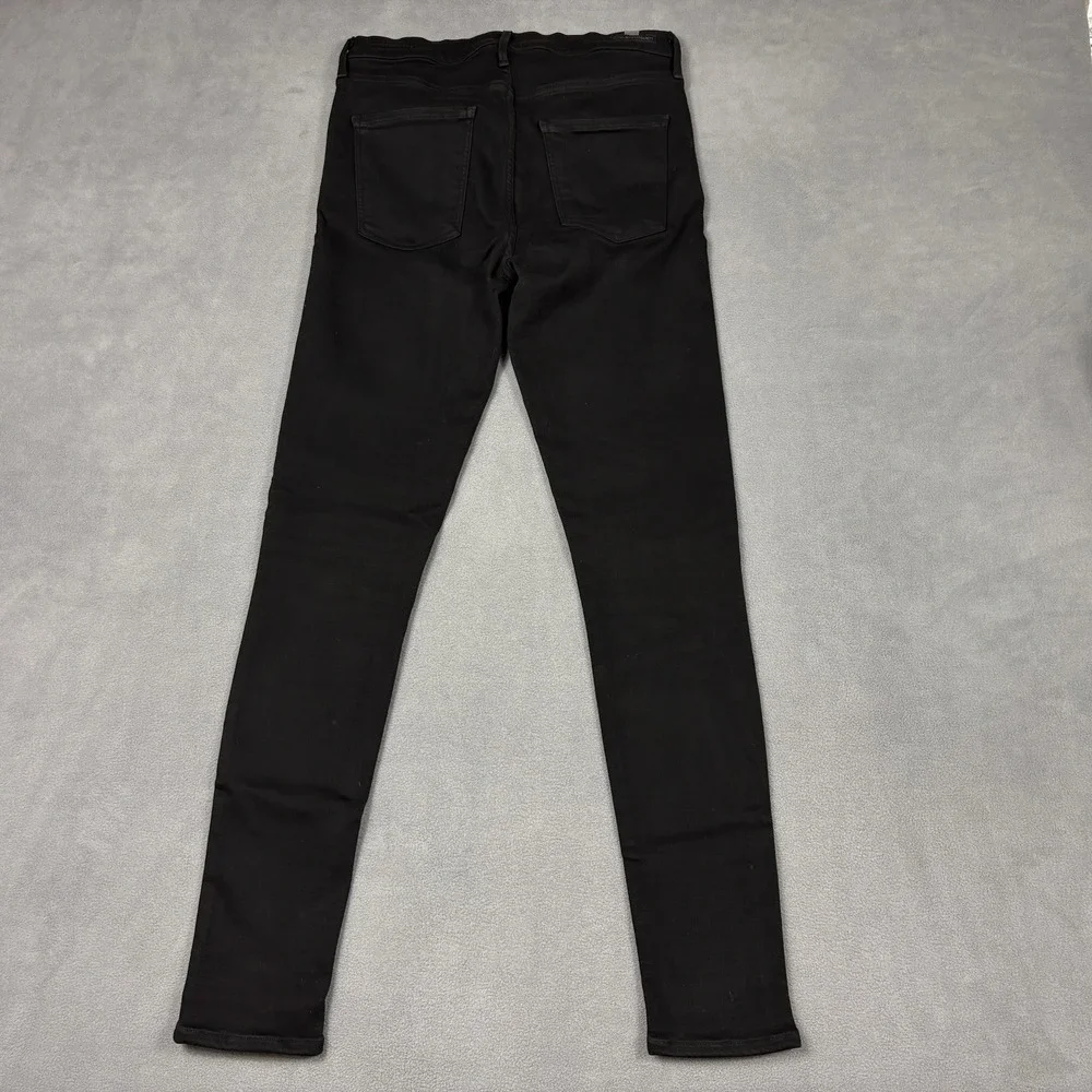 Citizens of Humanity Size 31 Rocket High Rise Skinny Jeans Black Stretch USA
